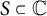 upper S subset of double struck upper C