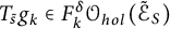 upper T Subscript s overtilde Baseline g Subscript k element of upper F Subscript k Superscript delta Baseline upper O Subscript h o l Baseline left parenthesis script upper E Subscript upper S Baseline overtilde right parenthesis