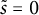 s overtilde equals 0
