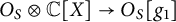 upper O Subscript upper S Baseline circled times double struck upper C upper X right arrow upper O Subscript upper S Baseline g 1