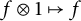 f circled times 1 right arrow from bar f