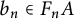 b Subscript n Baseline element of upper F Subscript n Baseline upper A