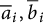 ModifyingAbove bar With bar a i comma ModifyingAbove bar With bar b i