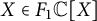 upper X element of upper F 1 double struck upper C upper X