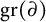 g r left parenthesis partial differential right parenthesis