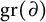g r left parenthesis partial differential right parenthesis