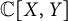 double struck upper C upper X comma upper Y