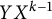 upper Y upper X Superscript k minus 1