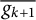 g Subscript k plus 1 Baseline overbar