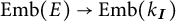 E m b open parenthesis E close parenthesis approaches E m b open parenthesis k sub I close parenthesis