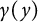gamma left parenthesis y right parenthesis