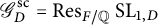 upper G Subscript upper D Superscript backslash hspace 1.8 p t s c Baseline equals upper R e s Subscript upper F divided by double struck upper Q Baseline upper S upper L Subscript 1 comma upper D