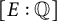 upper E colon double struck upper Q