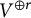 upper V Superscript circled plus r