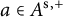a element of upper A Superscript normal s comma plus