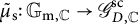 mu Subscript normal s Baseline overtilde colon upper G Subscript normal m comma double struck upper C Baseline right arrow upper G Subscript upper D comma double struck upper C Superscript s c