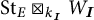 S t sub E tensor product over k sub I W sub I