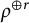 rho Superscript circled plus r