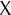 sans serif upper X