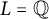 upper L equals double struck upper Q