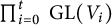 product Underscript i equals 0 Overscript t Endscripts upper G upper L left parenthesis upper V Subscript i Baseline right parenthesis