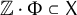double struck upper Z dot upper Phi subset of sans serif upper X