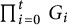 product Underscript i equals 0 Overscript t Endscripts upper G Subscript i
