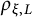 rho Subscript xi comma upper L