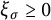 xi Subscript sigma Baseline greater than or equals 0