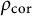 rho Subscript c o r