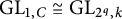 upper G upper L Subscript 1 comma upper C Baseline approximately equals upper G upper L Subscript 2 Sub Superscript q Subscript comma k