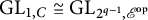 upper G upper L Subscript 1 comma upper C Baseline approximately equals upper G upper L Subscript 2 Sub Superscript q minus 1 Subscript comma upper E Sub Superscript o p