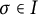 sigma element of upper I