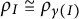 rho Subscript upper I Baseline approximately equals rho Subscript gamma left parenthesis upper I right parenthesis