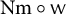 upper N m ring sans serif w