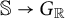 double struck upper S right arrow upper G Subscript double struck upper R