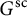 upper G Superscript s c