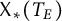 upper X Subscript asterisk Baseline left parenthesis upper T Subscript upper E Baseline right parenthesis