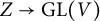 upper Z right arrow upper G upper L left parenthesis upper V right parenthesis