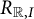 upper R Subscript double struck upper R comma upper I