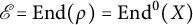 script upper E equals upper E n d left parenthesis rho right parenthesis equals upper E n d Superscript 0 Baseline left parenthesis upper X right parenthesis