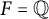 upper F equals double struck upper Q