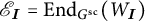 Script E sub I equals End sub G sub s c open parenthesis W sub I close parenthesis.