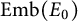 upper E m b left parenthesis upper E 0 right parenthesis