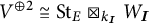 V direct sum two is isomorphic to S t sub E tensor product over k sub I with W sub I.