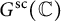 upper G Superscript s c Baseline left parenthesis double struck upper C right parenthesis