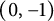left parenthesis 0 comma negative 1 right parenthesis