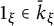 1 Subscript xi Baseline element of ModifyingAbove bar With bar k xi