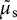 mu Subscript normal s Baseline overtilde