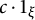 c dot 1 Subscript xi
